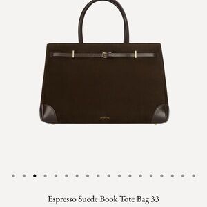 Verified Espresso Suede Tote Bag